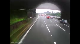 HGV Lorry dashcam crash M25