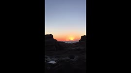 Beautiful ocean sunrise