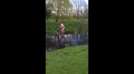Miss World plays Footgolf badly