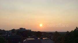 Post-Eclipse Sunset in Portland, Maine