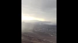 Lighting from plane coming into Las Vegas