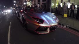 Tron inspired supercar spotted in Knightsbridge, London
