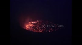 D. R. Congo. Nyiragongo volcano. Views of the lava lake. 2016 (4) At night