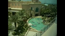 United Arab Emirates. UAE. Dubai. Monorail. Atlantis Jumeirah palm tree island. Hotel & beach. 2016
