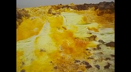 Ethiopia. Danakil Depression tour (9) Dallol -116m. Yellow sulphur deposit. 2016