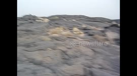 Ethiopia. Danakil Depression tour (33) Erta Ale volcán. Solidified lava field. 2016