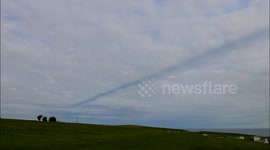 Strange shadow in the sky above North Yorkshire