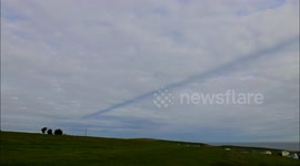 Strange shadow in the sky above North Yorkshire
