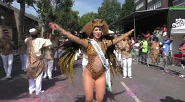 Notting Hill Carnival 2017 parade in London, UK