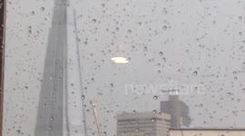 Shard hit by Lightening 22.5.14