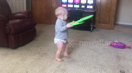 Cute baby dancing!