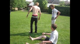 Backwards rolly polly race knockout FAIL
