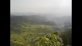 Ethiopia. From Gonder to Shire & Aksum. Views of mountains from the bus. 2016