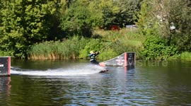 Head first is not the way to go - Wakeboarding Fail