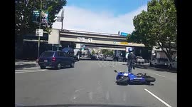 Motorist hits biker in San Francisco