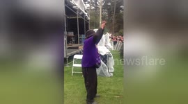 Newsflare Edit - Outside Lands Security Staff Dancing