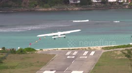 Steep take offs from St Barths