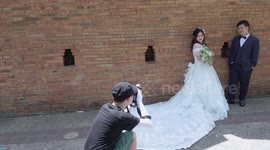 Wedding couples from China visiting Thailand