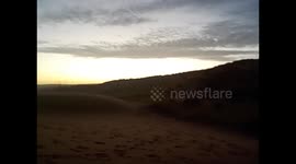 Namibia. Sesriem (9) Running down sand dune Elim. 2016