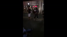 Fight after club, dude tasered and cops theme song