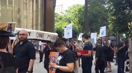 NYC No More Drug War Protest - Casket