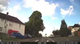Red light jumper also using wrong lane