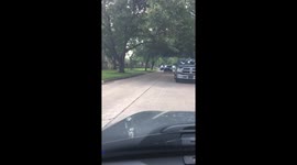 Police Convoy Meyerland Houston Texas