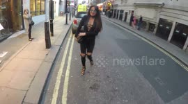 Lizzy Cundy Arrives At The Tito Jackson 'When The Magic Happens' album launch party