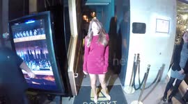 Michelle Heaton arrives at the Tito Jackson launch