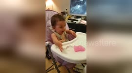Newsflare Edit - Baby arguing with mum and getting the hump because she loves her NAN !!!!