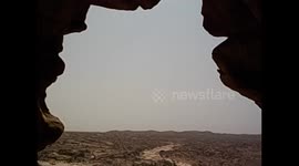 Somalia. Somaliland. Las Geel (2) Desert views and swallows flying. 2016