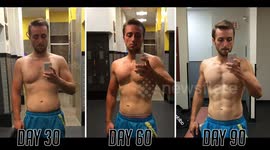 US man documents his incredible 90-day body transformation