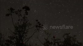 Beautiful star timelapse with shooting stars