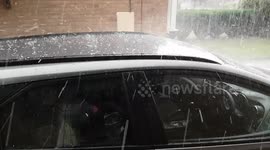 torrential hail storm
