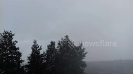 Heavy Rain as a Storm comes over