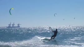 Surprisingly Hot: Sun, Sport and a Power Plant - Kitesurfing