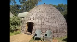 Swaziland. Mlilwane Wildlife Sanctuary (3) Base Camp, traditional huts. 2016