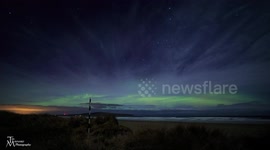 Brilliant Moonlit Aurora