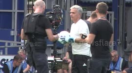 Mourinho giving De Gea a run for his money at Game4Grenfell