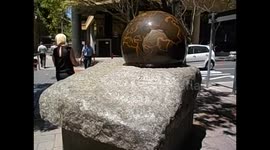 South Africa. Ciudad del Cabo. Cape Town. Ball rolling monument. 2016