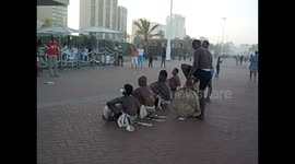 Sudáfrica. Durban. South Africa (4) Bailes Zulu dancings, promenade by the beach. 2016