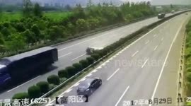 Teenage girl thrown out of car after crash on motorway