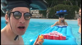 YouTuber turns 'beer pong' into 'pool pong' for the summer