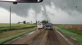 Storm Chasing down slippery roads