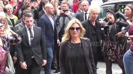 Supermodel Kate Moss arrive, the new face of RESERVED, unveils new shop opening