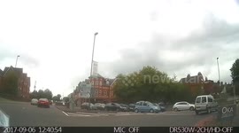 Dont forget to look before entering a roundabout
