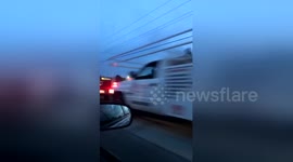 Newsflare Edit - Huge queue to get gas in Florida due to Hurricane Irma