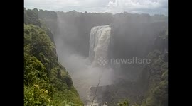 Zimbabwe. Zimbabue. Victoria Falls (6) Cataract View from far, desde lejos. 2016