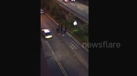 Street fight in Edinburgh