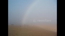 España. Spain. Tenerife. Parque Nacional El Teide. Rainbow going down. 2016